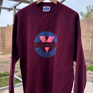 Vintage 90s Vuarnet France Men's Pullover Sweatshirt Crewneck Large